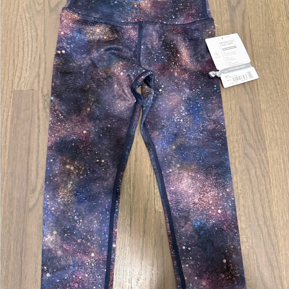 Athleta Cosmic Kids Leggings - Purple and Blue